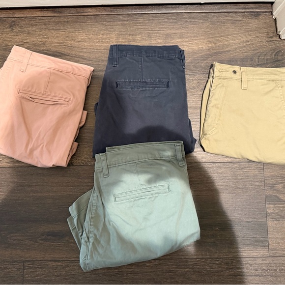 Stylish Men's Chinos in Pink Navy Green and Tan